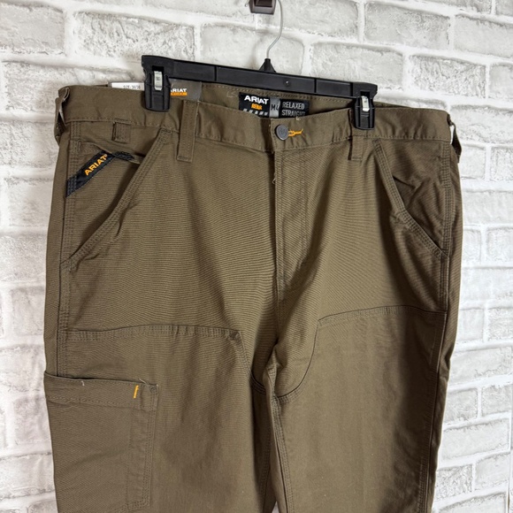 ARIAT Rebar M4 Duraster Dark Green Reinforced Knee Cargo Pants Mens 38 x 30 NWT - Picture 2 of 12